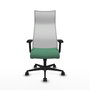 Piqueras y Crespo Chaise de Bureau Albacete Vert émeraude et Blanc