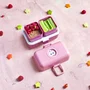 Monbento - Lunch Box Enfant 3 Compartiments Sans BPA MB Tresor Rose Blush - Boîte repas micro-ondable 0.8 L personnalisable