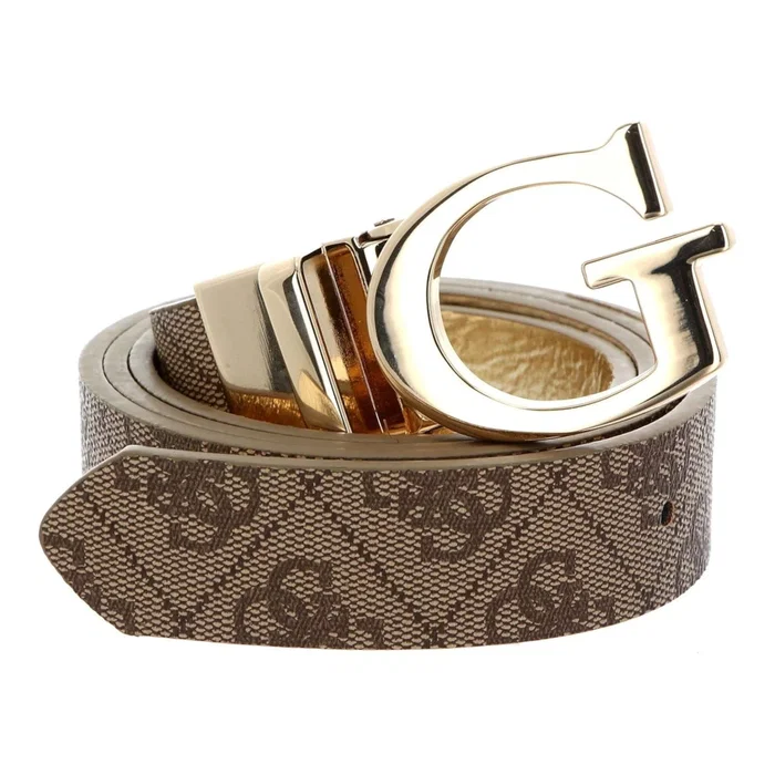 Guess Mika Ceinture en textile Marron Taille M Guess Mika Ceinture en textile Marron Taille M