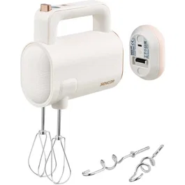 Sencor SHM 9130WH Batteur à main sans fil, 8 vitesses, Blanc
