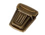 Innspiro Lot de 2 fermoirs Tupi rectangulaires en acier finition or vieil 45x37 mm