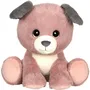 Gipsy Toys - Peluche Chien Puppy Eyes Pets - Chien rose et gris - 40 cm - Animal en peluche doux aux grands yeux brillants