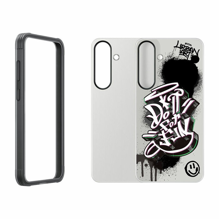 Samsung Coque renforcée personnalisable pour Galaxy S25 Plus Noire