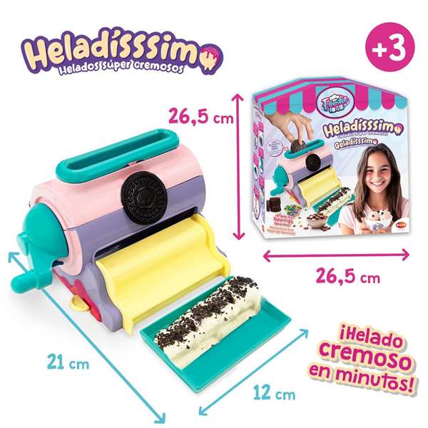 Bizak Jeu Heladississimo pour Personnaliser les Glaces - Inclut Pot, Cuillère et Livre de Recettes - Version Espagnole