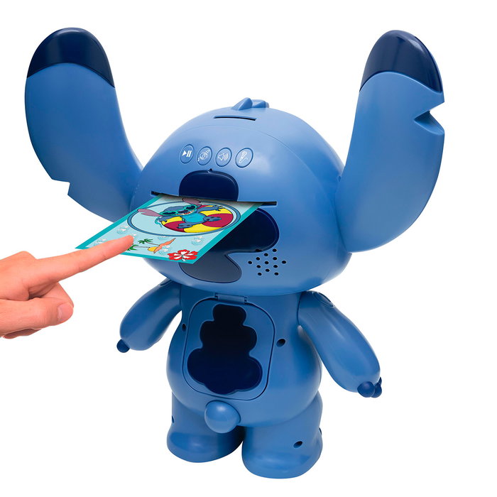Lexibook Tirelire Électronique Stitch Disney, avec Bras Mobile, pour Pièces et Billets, Ouverture par Queue, Âge +3 ans
