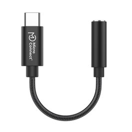 MicroConnect Adaptateur USB-C vers minijack Premium, Noir 13cm