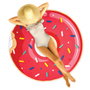 Jet Lag Serviette de plage Donut