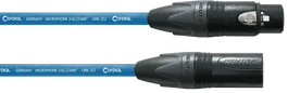 CORDIAL Cable de microphone XLR 5 m bleu