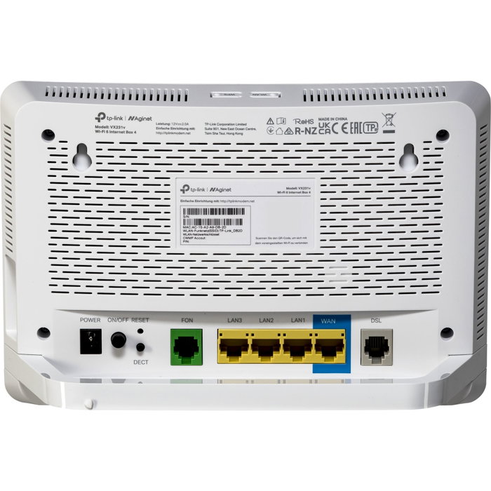 TP-Link VX231V WiFi 6 Internet Box avec Modem et VoIP