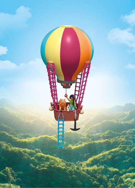 PLAYMOBIL Voyage en montgolfière Animals et Friends 71853