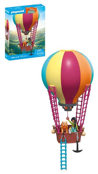 PLAYMOBIL Voyage en montgolfière Animals et Friends 71853