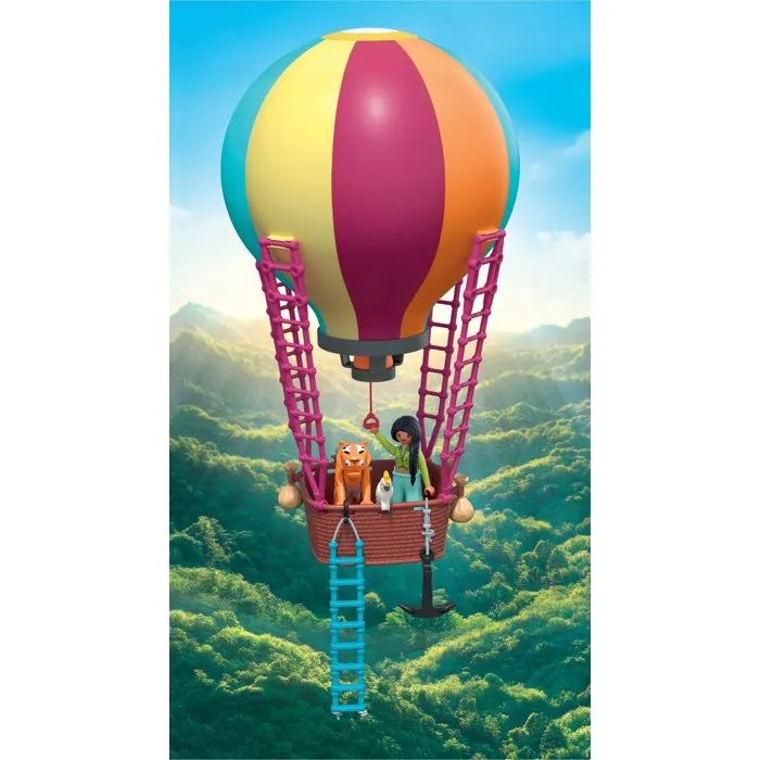PLAYMOBIL Voyage en montgolfière Animals et Friends 71853