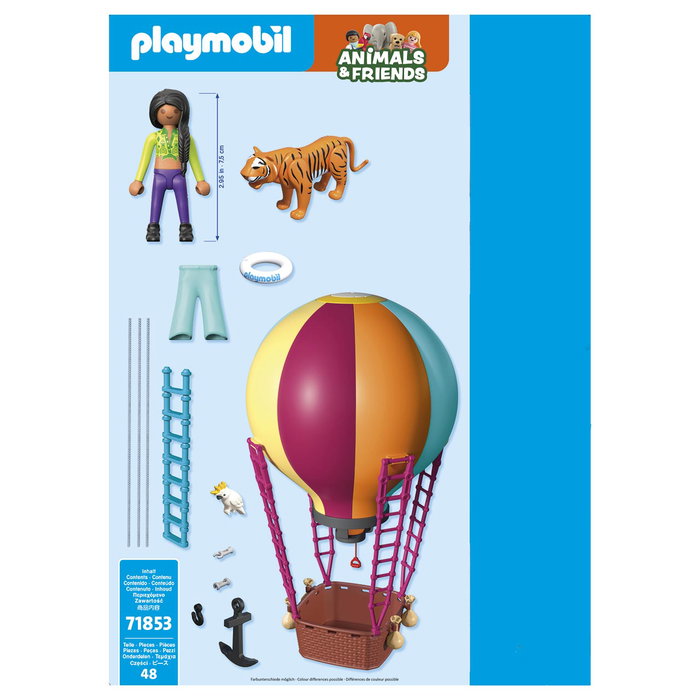 Playmobil 71853 À la Conquête des Cieux Voyage en Montgolfière avec Tigre et Cacatoès - Jeu de Construction Enfants 4 Ans et Plus Playmobil 71853 À la Conquête des Cieux Voyage en Montgolfière avec Tigre et Cacatoès - Jeu de Construction Enfants 4 Ans et Plus