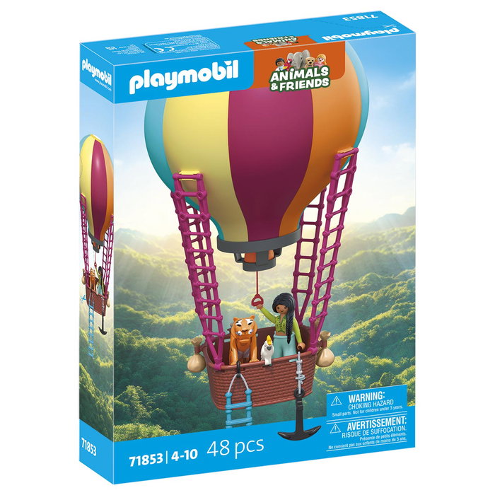 Playmobil 71853 À la Conquête des Cieux Voyage en Montgolfière avec Tigre et Cacatoès - Jeu de Construction Enfants 4 Ans et Plus Playmobil 71853 À la Conquête des Cieux Voyage en Montgolfière avec Tigre et Cacatoès - Jeu de Construction Enfants 4 Ans et Plus