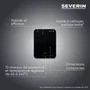 Severin DK1032 - Plaque à induction portable 1 foyer, 2000W, surface vitrocéramique 28x37cm, 10 niveaux, sécurité enfant, réglage 60-240°C, noir