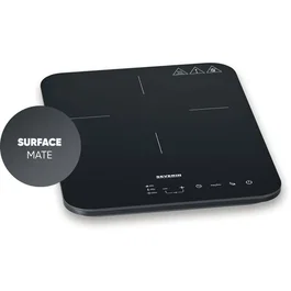 Severin DK1032 - Plaque à induction portable 1 foyer, 2000W, surface vitrocéramique 28x37cm, 10 niveaux, sécurité enfant, réglage 60-240°C, noir