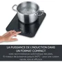 Severin DK1032 - Plaque à induction portable 1 foyer, 2000W, surface vitrocéramique 28x37cm, 10 niveaux, sécurité enfant, réglage 60-240°C, noir