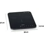 Severin DK1032 - Plaque à induction portable 1 foyer, 2000W, surface vitrocéramique 28x37cm, 10 niveaux, sécurité enfant, réglage 60-240°C, noir