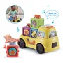 VTech Baby - Lumi Camion Cubes Surprises - Jouet d'éveil avec sons et lumières - 6 à 36 mois - Développe la motricité - Camion à empiler et cubes colorés