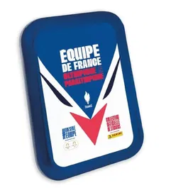 Panini Collection Stickers Jeux Olympiques 2024 Paris - Boîte Métal Édition Limitée avec 10 Pochettes et 2 Cartes Spéciales Équipe de France