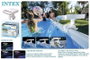 Intex Fontaine de piscine avec éclairage LED multicolore, adaptable, dimensions 38 x 33.5 x 31.5 cm