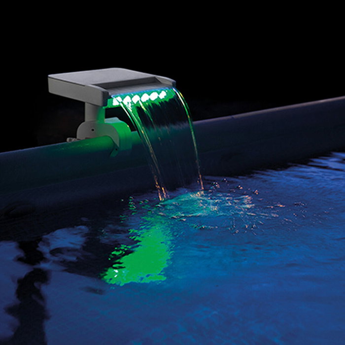Intex Fontaine cascade pour piscine avec LED multicolores