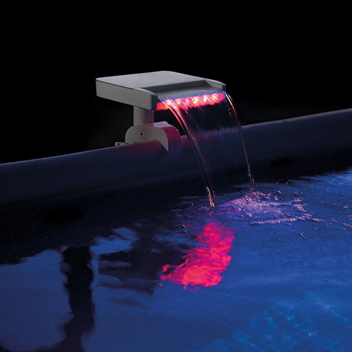 Intex Fontaine cascade pour piscine avec LED multicolores