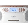 Reflexion RCR2260 Boombox Radio-CD-Kassette Blanc/Rose