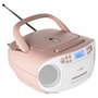 Reflexion RCR2260 Boombox Radio-CD-Kassette Blanc/Rose