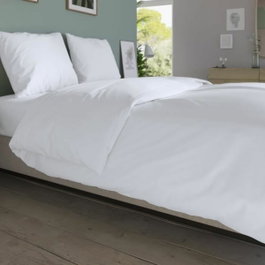 Dodo Housse de couette antibactérienne en coton blanc 260x240 cm