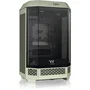 Thermaltake Boîtier PC Moyen Tour The Tower 300 CA-1Y4-00SEWN-00 Micro-ATX, Format Mini Tour, 2x140mm, USB-C, 3 Panneaux Verre Trempé, Vert Matcha
