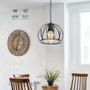 GSC Evolution Suspension de plafond Carnot ronde E27 Ø190mm Noir