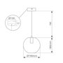 GSC Evolution Suspension de plafond Carnot ronde E27 Ø190mm Noir