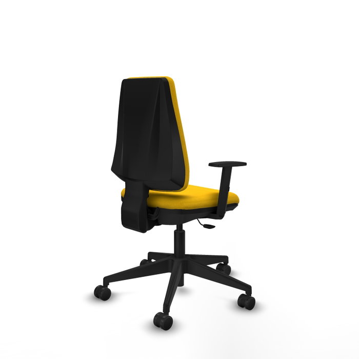 PIQUERAS Y CRESPO Chaise de bureau Elche CP Bali Jaune avec accoudoirs 1D
