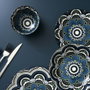 Home Deco Factory Bol Mandala Bleu Mirage 220 ml