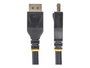 Startech.com Câble DisplayPort 1.4 15 m Actif 8K – Mâle à Mâle Noir
