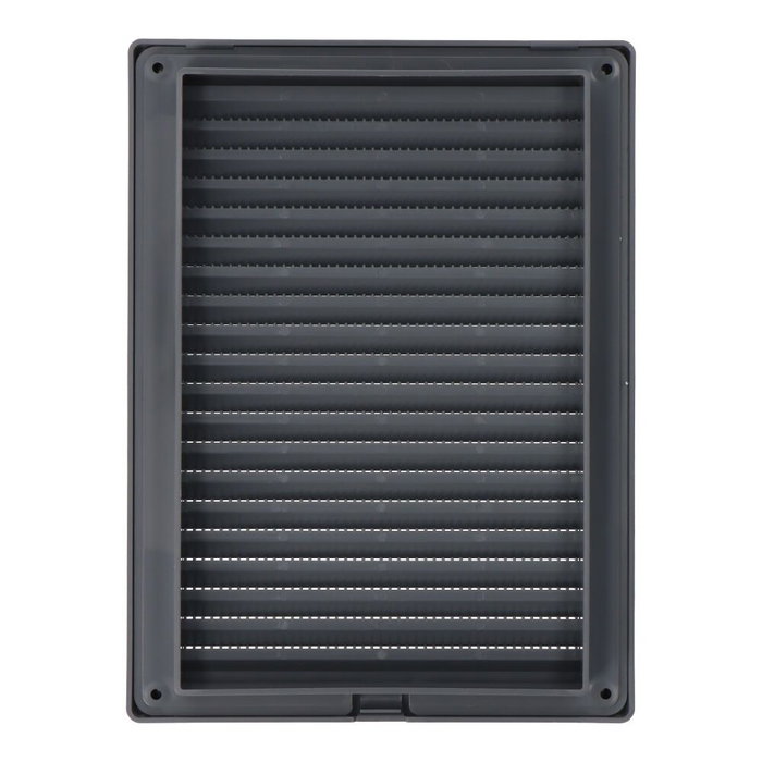Grille de ventilation EDM 87734 Gris 13,5 x 20,5 cm Moustiquaire
