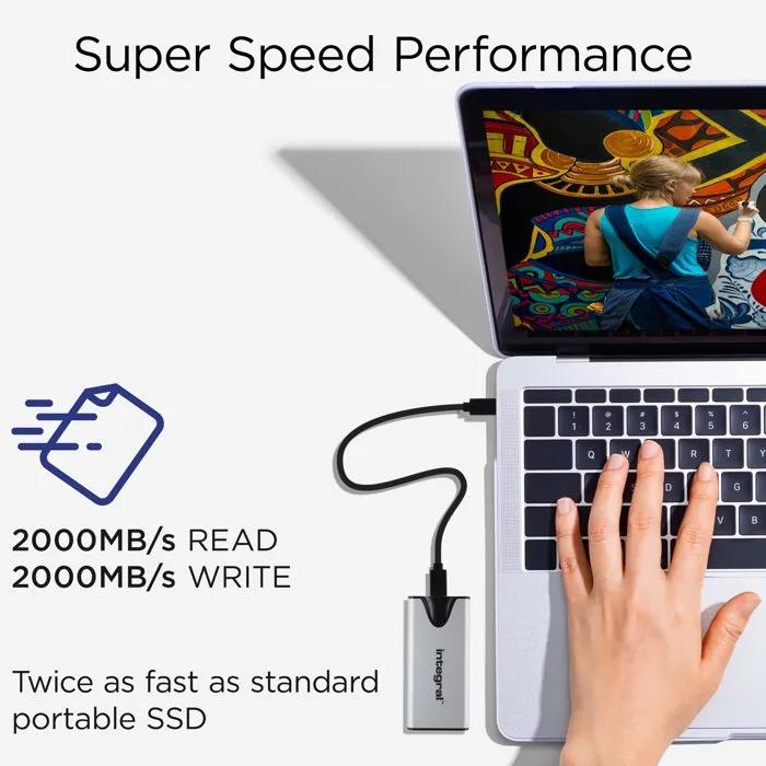 Integral Memory SlimXpress SSD portable 2 To USB-C