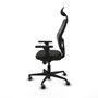 Piqueras y Crespo Chaise de Bureau avec Appui-tête Jorquera 3D036G1 Noir