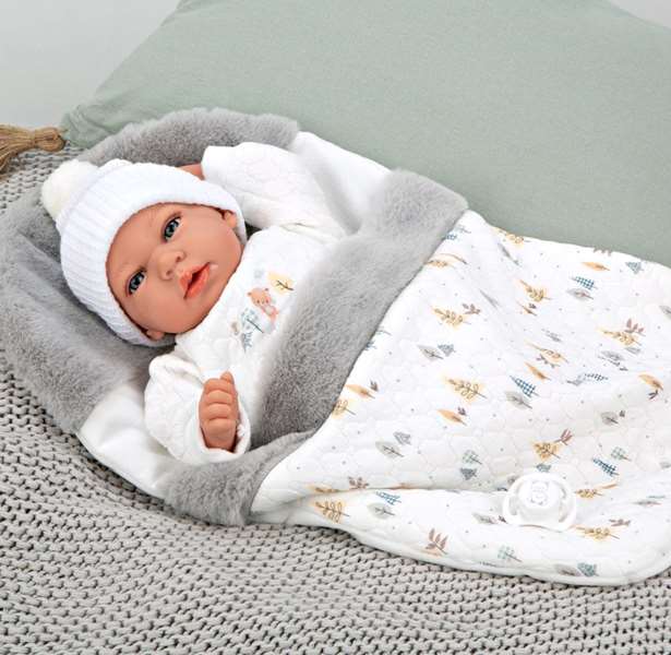 Muñecas Arias Muñeco Elegance Andie, Poupée de Poids avec Saquto 40 cm, Corps Doux, Langue Espagnol Muñecas Arias Muñeco Elegance Andie, Poupée de Poids avec Saquto 40 cm, Corps Doux, Langue Espagnol