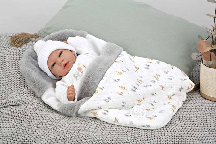 Muñecas Arias Muñeco Elegance Andie, Poupée de Poids avec Saquto 40 cm, Corps Doux, Langue Espagnol Muñecas Arias Muñeco Elegance Andie, Poupée de Poids avec Saquto 40 cm, Corps Doux, Langue Espagnol