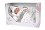 Muñecas Arias Muñeco Elegance Andie, Poupée de Poids avec Saquto 40 cm, Corps Doux, Langue Espagnol