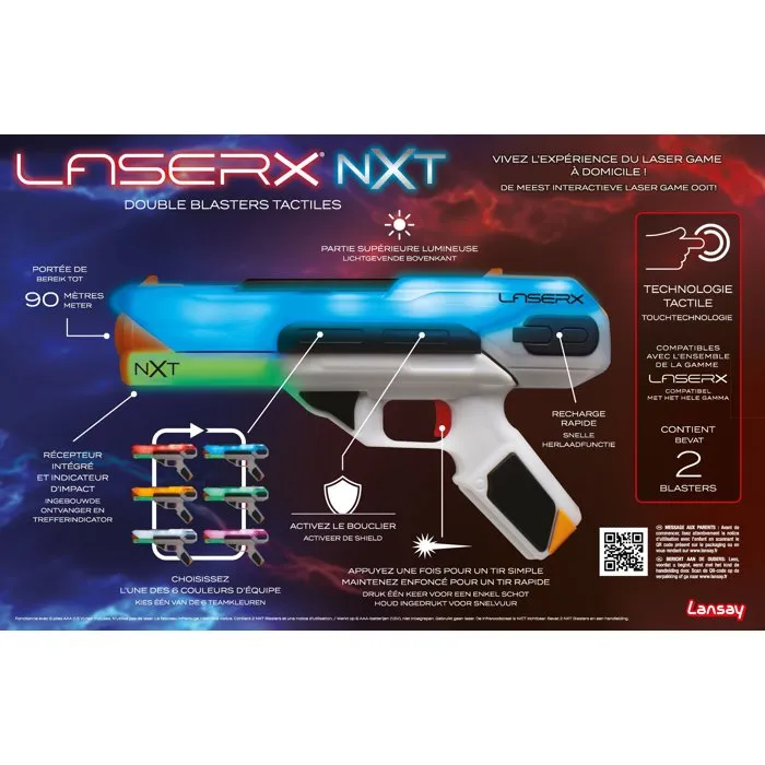 Lansay Laser X NXT Double Blasters Tactiles Lansay Laser X NXT Double Blasters Tactiles