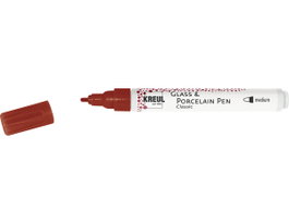 Kreul Marqueur verre et porcelaine GLASS&PORCELAIN Classic rouge foncé