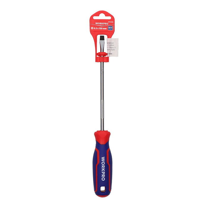 Workpro Destornillador punta plana 6,5 x 150 mm