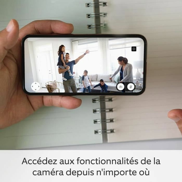 Blink Home Security Mini Caméra Panoramique Inclinable Blanche