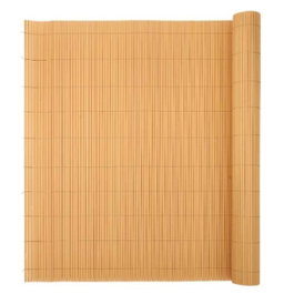 IBERGARDEN Rouleau Canisse Bambou PVC Beige Lot de 6