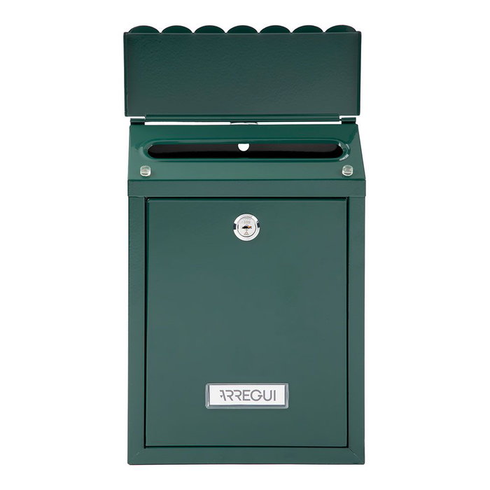 Arregui Civic Boîte aux lettres individuelle extérieure, acier vert, taille S (A5), 21,6 x 8 x 30 cm Arregui Civic Boîte aux lettres individuelle extérieure, acier vert, taille S (A5), 21,6 x 8 x 30 cm