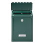 Arregui Civic Boîte aux lettres individuelle extérieure, acier vert, taille S (A5), 21,6 x 8 x 30 cm