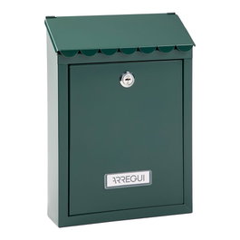 Arregui Civic Boîte aux lettres individuelle extérieure, acier vert, taille S (A5), 21,6 x 8 x 30 cm